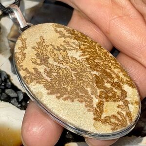 Large Dendritic Agate Pendant 2 7/8”
